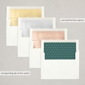 "berries and leaves" - Letterpress Holiday Cards in Evergreen by Carolyn MacLaren - Envelope Liner Options