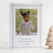 "Sidelined" - Letterpress Holiday Cards in Creme by Erin L. Wilson - Front
