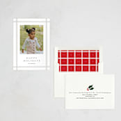 "Sidelined" - Letterpress Holiday Cards in Creme by Erin L. Wilson - Assembled