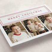 "Traditional Wishes" - Letterpress Holiday Cards in Berry by Ashlee Townsend - Detail