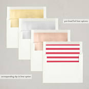 "Big Merry" - Letterpress Holiday Cards in Candy Cane by Baumbirdy - Envelope Liner Options