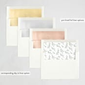 "Elegant Boughs" - Letterpress Holiday Cards in Holly by Everett Paper Goods - Envelope Liner Options