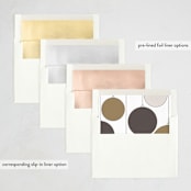 "Ornaments" - Letterpress Holiday Cards in Coal by Erin German - Envelope Liner Options