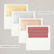 "Modern Joy" - Letterpress Holiday Cards in Rust by Susan Asbill - Envelope Liner Options