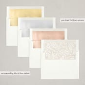 "Spread Cedars" - Letterpress Holiday Cards in Golden by Amy Kross - Envelope Liner Options