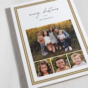 "Ticking Edge" - Letterpress Holiday Cards in Golden by Amy Kross - Detail