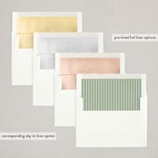 "Merry Motif" - Letterpress Holiday Cards in Pine by Amy Kross - Envelope Liner Options