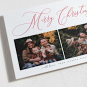 "Simply Elegant" - Letterpress Holiday Cards in Crimson by Vera Lim - Detail