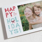"Whimsy Letters" - Letterpress Holiday Cards in Cherry by lena barakat - Detail