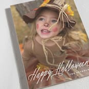 "Spooky Script" - Halloween Cards in Ghostly white by Hooray Creative - Detail