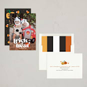 "Vintage Halloween" - Halloween Cards in Pumpkin Pie by Creo Study - Assembled