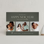 "Granite" - Holiday Cards in Spruce by Wildfield Paper Co - Front