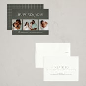 "Granite" - Holiday Cards in Spruce by Wildfield Paper Co - Assembled