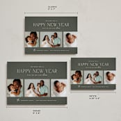 "Granite" - Holiday Cards in Spruce by Wildfield Paper Co - Formats Available