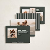 "the classic" - Holiday Cards in Olive by Pixel and Hank - Back of Card Options