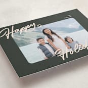 "the classic" - Holiday Cards in Olive by Pixel and Hank - Detail