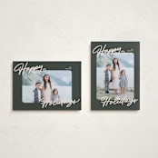 "the classic" - Holiday Cards in Olive by Pixel and Hank - Photo Orientation Options