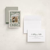 "Woodland Papercut" - Holiday Cards in Pine by Leia Matt - Assembled