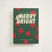 "Christmas polka" - Holiday Cards in Pine by Creo Study - Front