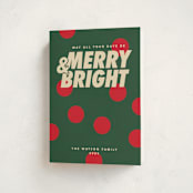 "Christmas polka" - Holiday Cards in Pine by Creo Study - Folded Card