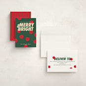 "Christmas polka" - Holiday Cards in Pine by Creo Study - Assembled