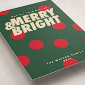 "Christmas polka" - Holiday Cards in Pine by Creo Study - Detail