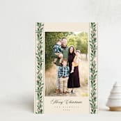 "evergreen garlands" - Holiday Cards in Eggnog by Rebecca Durflinger - Front