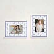 "Little Trees" - Holiday Cards in Blue Spruce by Corinne Malesic - Photo Orientation Options