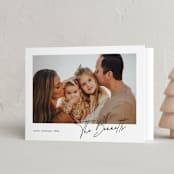 "Moment in Time" - Holiday Cards in Coal by That Girl Press - Folded Card