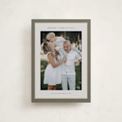 "Simple Frame" - Holiday Cards in Sage by Nicole Walsh - Front