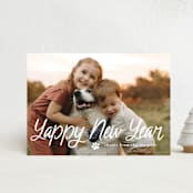 "Unleashed" - Holiday Cards in Snow by Annie Holmquist - Front