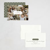 "Classic Four" - Holiday Cards in Fir by Brianne Larsen - Assembled