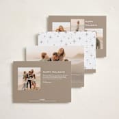 "Pair" - Holiday Cards in Cocoa by Pixel and Hank - Back of Card Options