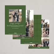 "warmwishes" - Holiday Cards in Wreath by Bethany McDonald - Back of Card Options
