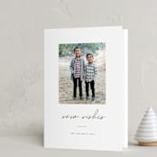 "warmwishes" - Holiday Cards in Wreath by Bethany McDonald - Folded Card