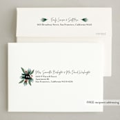 "Merry Home" - Holiday Cards in Charcoal by Oma N. Ramkhelawan - FREE Recipient Addressing