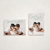 "Up Top" - Holiday Cards in Pine by Lauren Chism - Photo Orientation Options