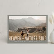 "Heaven + Nature" - Holiday Cards in Ash by Melissa Egan of Pistols - Front
