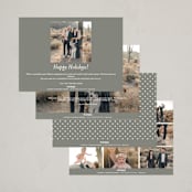 "Heaven + Nature" - Holiday Cards in Ash by Melissa Egan of Pistols - Back of Card Options