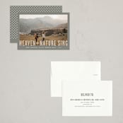 "Heaven + Nature" - Holiday Cards in Ash by Melissa Egan of Pistols - Assembled
