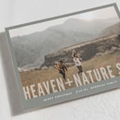 "Heaven + Nature" - Holiday Cards in Ash by Melissa Egan of Pistols - Detail