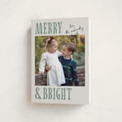 "Merry Modern" - Holiday Cards in Moss by Kelly Watkins - Folded Card