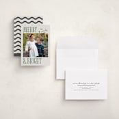"Merry Modern" - Holiday Cards in Moss by Kelly Watkins - Assembled