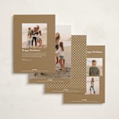"Greenery Details" - Holiday Cards in Caramel by Michelle Taylor - Back of Card Options