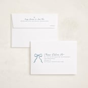 "Wildflower Holiday ribbon" - Holiday Cards in Blueberry by Jackie Crawford - FREE Recipient Addressing