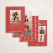 "A Simple Cheers" - Holiday Cards in Holly Berry by Abbigail Lim - Back of Card Options