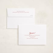 "A Simple Cheers" - Holiday Cards in Holly Berry by Abbigail Lim - FREE Recipient Addressing