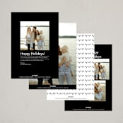 "Happy moments" - Holiday Cards in Cotton by Stacey Meacham - Back of Card Options