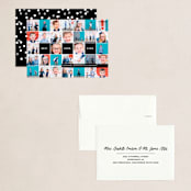 "Insta-grid" - Holiday Cards in Ebony by Dawn Jasper - Assembled