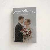 "Bow Tied" - Holiday Cards in Snow by Kaydi Bishop - Folded Card